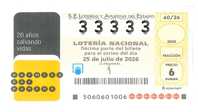 Décimo 33333