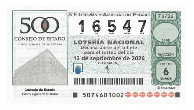 Décimo 16547