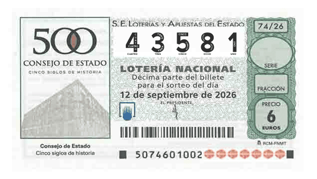 Décimo 43581
