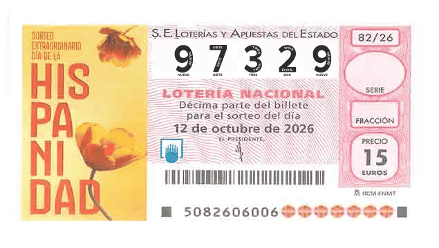Décimo 97329 del sorteo 82-12/10/2026 Sábado