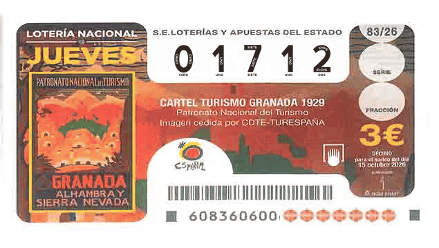 Décimo 01712 del sorteo 83-15/10/2026 Jueves