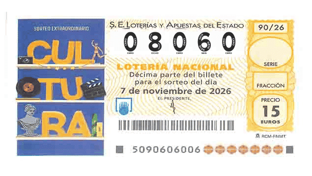 Décimo 08060 del sorteo 90-07/11/2026 Sábado
