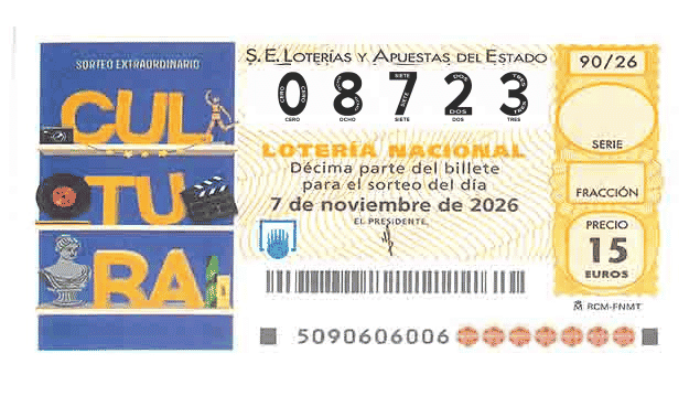 Décimo 08723 del sorteo 90-07/11/2026 Sábado