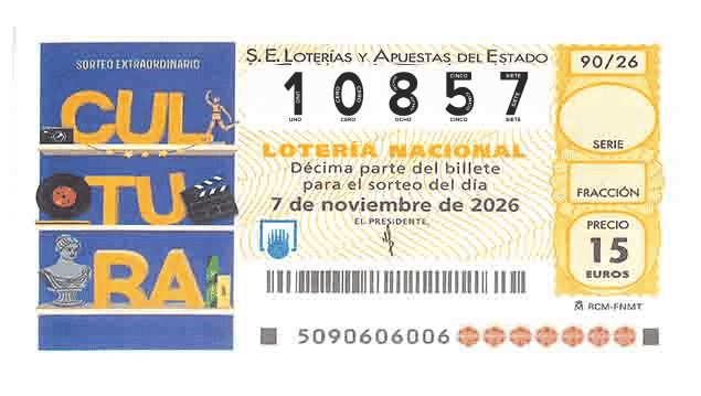 Décimo 10857 del sorteo 90-07/11/2026 Sábado