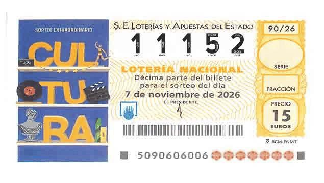 Décimo 11152 del sorteo 90-07/11/2026 Sábado