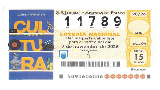 Décimo 11789 del sorteo 90-07/11/2026 Sábado