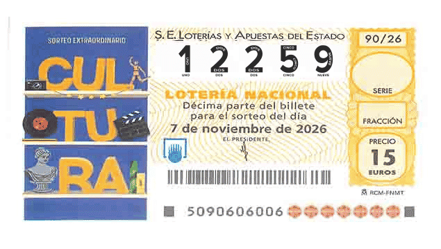 Décimo 12259 del sorteo 90-07/11/2026 Sábado
