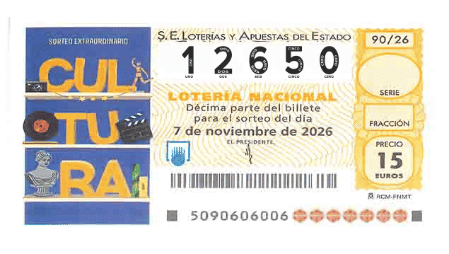 Décimo 12650 del sorteo 90-07/11/2026 Sábado