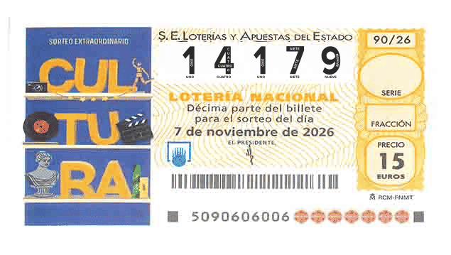 Décimo 14179 del sorteo 90-07/11/2026 Sábado