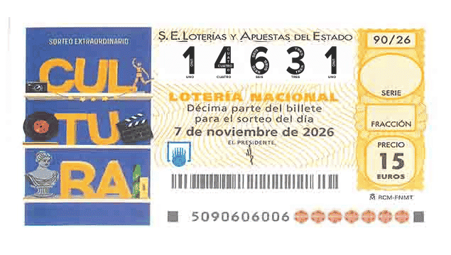 Décimo 14631 del sorteo 90-07/11/2026 Sábado