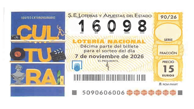 Décimo 16098 del sorteo 90-07/11/2026 Sábado