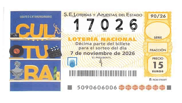 Décimo 17026 del sorteo 90-07/11/2026 Sábado