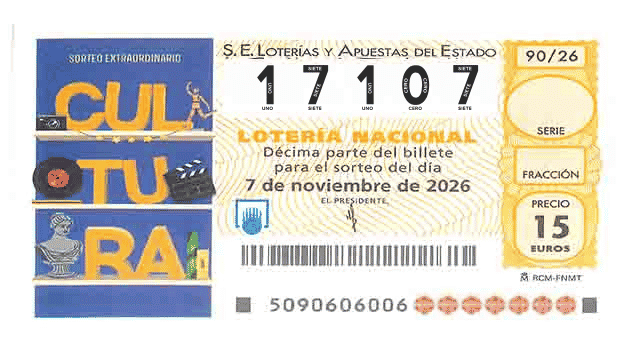 Décimo 17107 del sorteo 90-07/11/2026 Sábado
