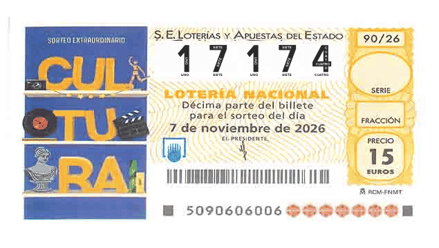 Décimo 17174 del sorteo 90-07/11/2026 Sábado