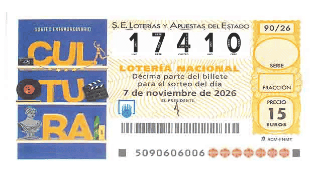 Décimo 17410 del sorteo 90-07/11/2026 Sábado