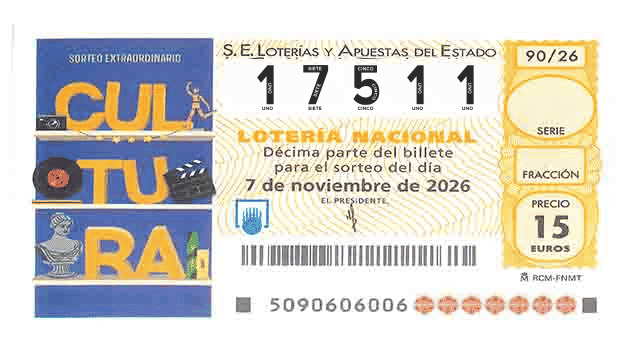 Décimo 17511 del sorteo 90-07/11/2026 Sábado