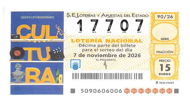 Décimo 17707 del sorteo 90-07/11/2026 Sábado
