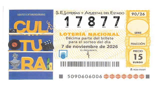 Décimo 17877 del sorteo 90-07/11/2026 Sábado