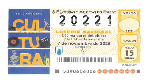Décimo 20221 del sorteo 90-07/11/2026 Sábado