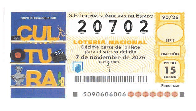 Décimo 20702 del sorteo 90-07/11/2026 Sábado