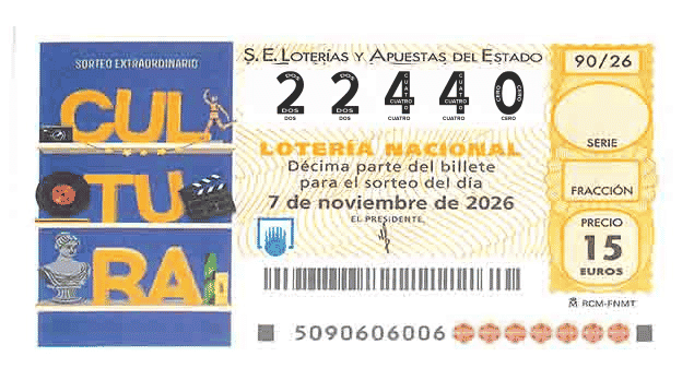Décimo 22440 del sorteo 90-07/11/2026 Sábado