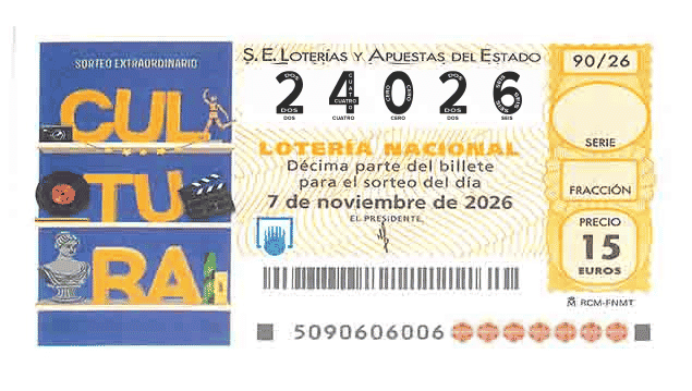 Décimo 24026 del sorteo 90-07/11/2026 Sábado