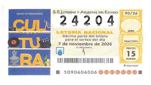 Décimo 24204 del sorteo 90-07/11/2026 Sábado