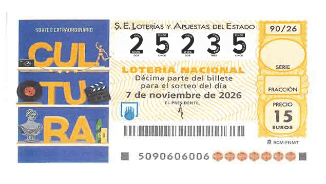 Décimo 25235 del sorteo 90-07/11/2026 Sábado