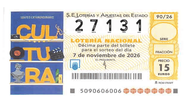 Décimo 27131 del sorteo 90-07/11/2026 Sábado