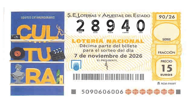 Décimo 28940 del sorteo 90-07/11/2026 Sábado