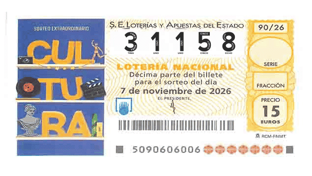 Décimo 31158 del sorteo 90-07/11/2026 Sábado
