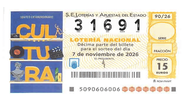 Décimo 31691 del sorteo 90-07/11/2026 Sábado