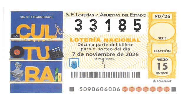 Décimo 33185 del sorteo 90-07/11/2026 Sábado