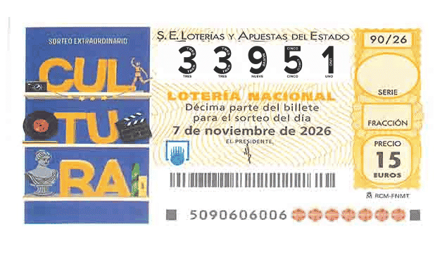 Décimo 33951 del sorteo 90-07/11/2026 Sábado