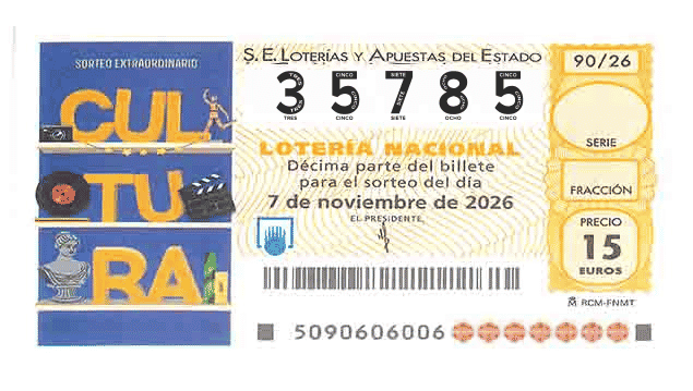 Décimo 35785 del sorteo 90-07/11/2026 Sábado