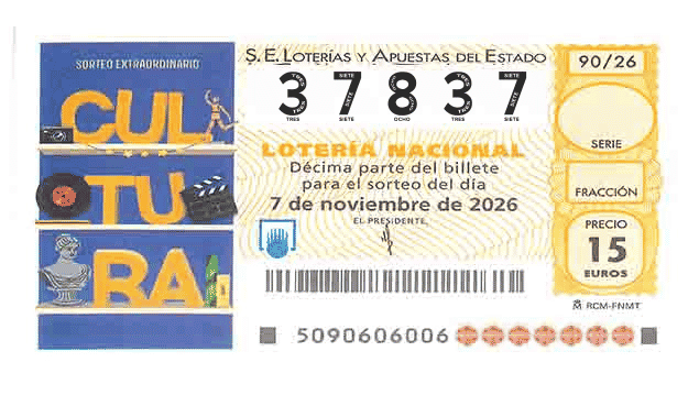 Décimo 37837 del sorteo 90-07/11/2026 Sábado
