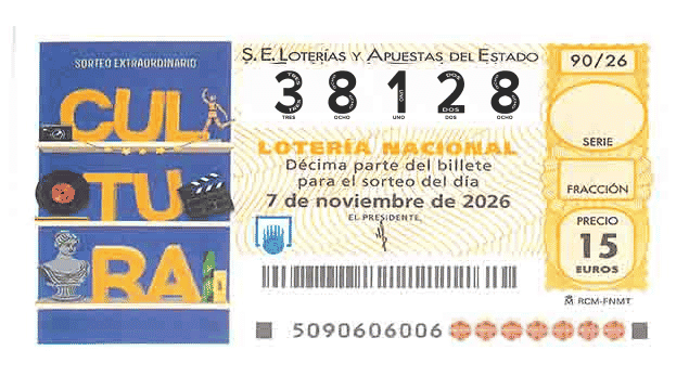 Décimo 38128 del sorteo 90-07/11/2026 Sábado