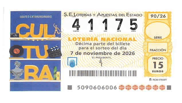 Décimo 41175 del sorteo 90-07/11/2026 Sábado