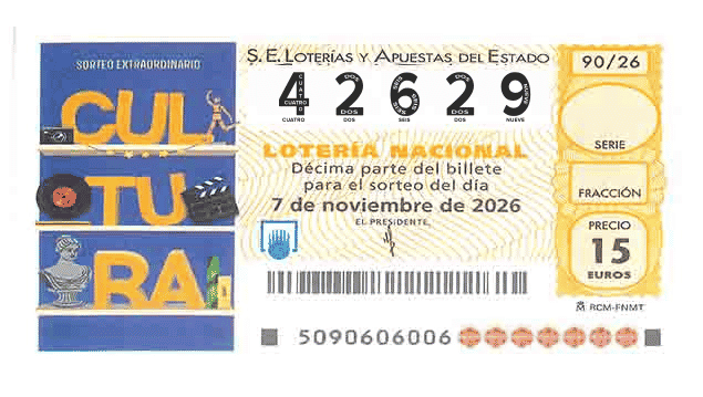 Décimo 42629 del sorteo 90-07/11/2026 Sábado