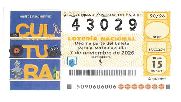 Décimo 43029 del sorteo 90-07/11/2026 Sábado