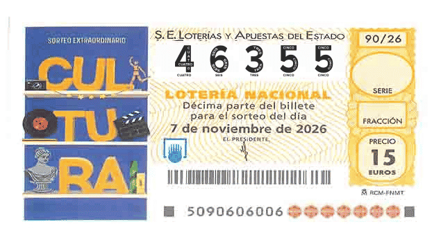 Décimo 46355 del sorteo 90-07/11/2026 Sábado