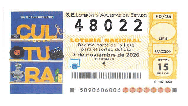 Décimo 48022 del sorteo 90-07/11/2026 Sábado