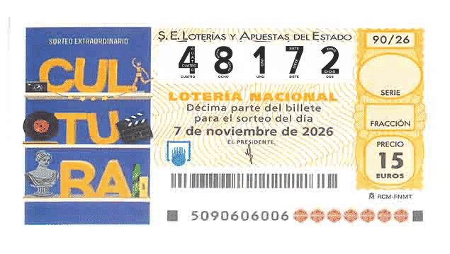 Décimo 48172 del sorteo 90-07/11/2026 Sábado