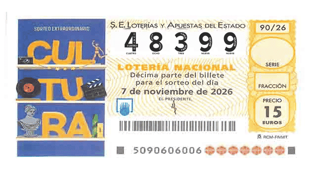 Décimo 48399 del sorteo 90-07/11/2026 Sábado