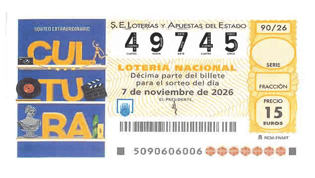Décimo 49745 del sorteo 90-07/11/2026 Sábado