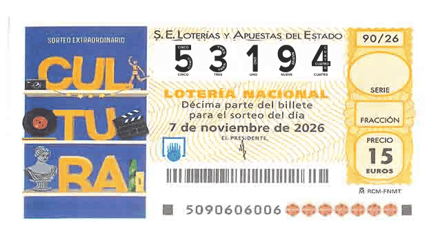 Décimo 53194 del sorteo 90-07/11/2026 Sábado