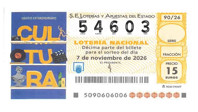 Décimo 54603 del sorteo 90-07/11/2026 Sábado