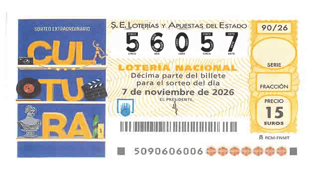 Décimo 56057 del sorteo 90-07/11/2026 Sábado