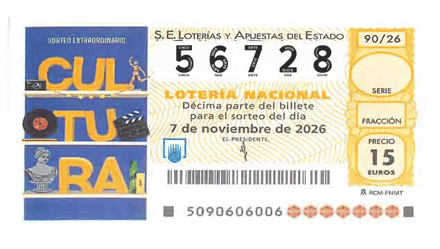 Décimo 56728 del sorteo 90-07/11/2026 Sábado