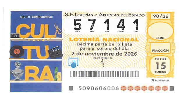 Décimo 57141 del sorteo 90-07/11/2026 Sábado
